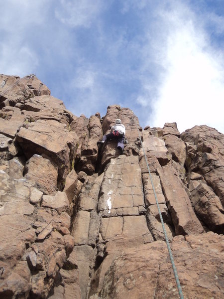 George Newman sending on the upper crack.