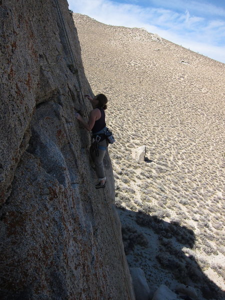 Cambria hiking the upper section of Grape Nuts