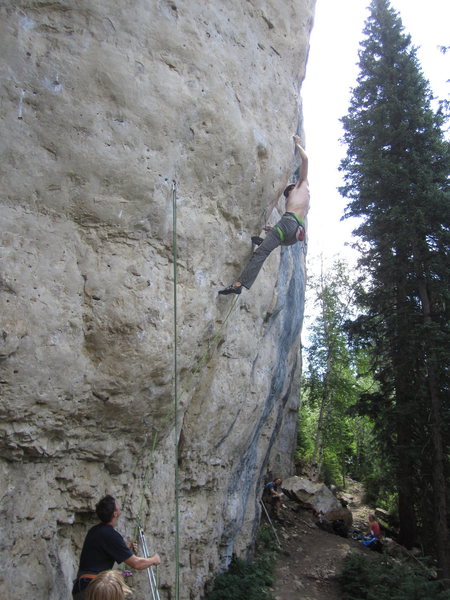 Chris Hirsch on the send, it was fun to watch. Can you say wingspan...and powerrrr. witness protection 13c,... his day project