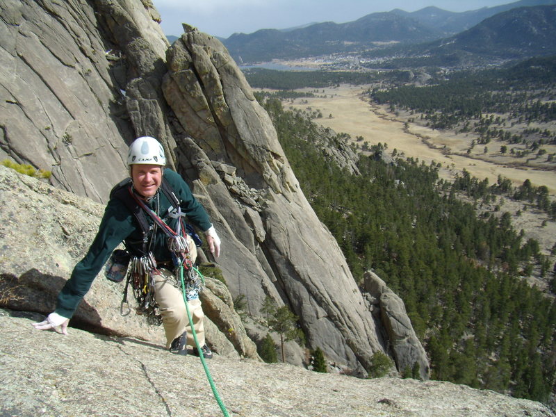 Lumpy Ridge with Bill Duncan. March 18th 2012.  Cool and windy at times but the weather held off.  Backflip to Melvin's Wheel, to The Sorcerer. 