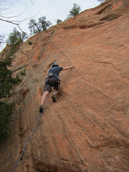 Leading Pikes Peak (5.7) - Red Rocks Open Space CO Springs