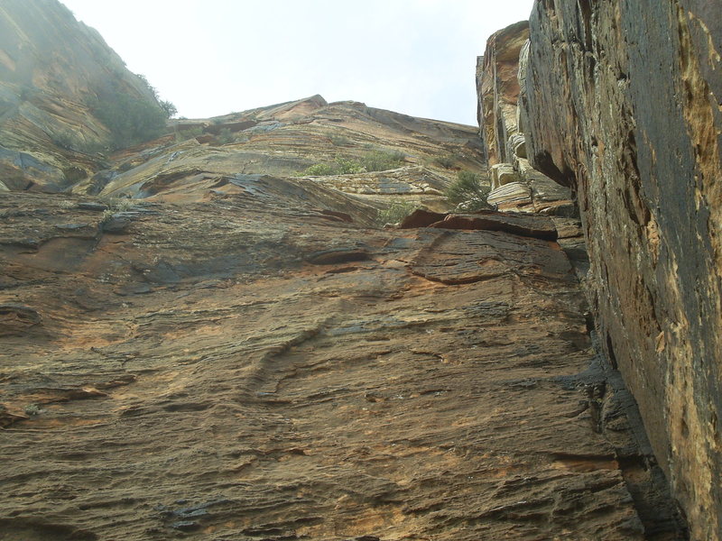 Photo of upper dihedral after chimney.