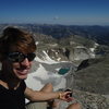 Above my first glacier in Wyoming's Wind River range