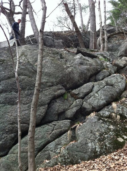 Tom's Climb, far right side