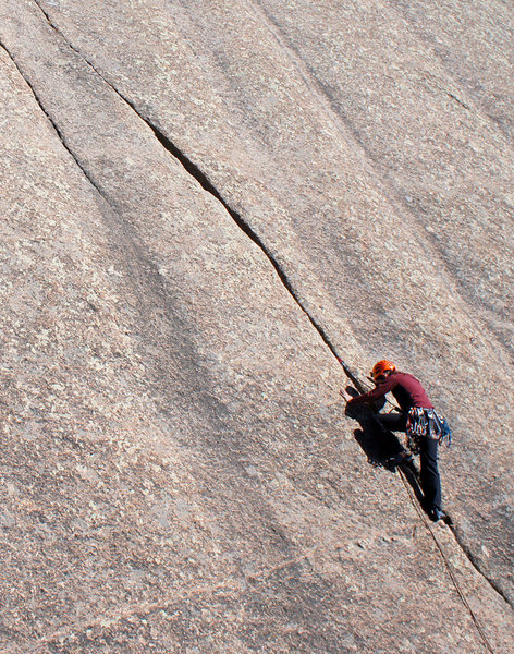 Climber on Acid Crack.