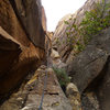 Jon leading the crux first pitch