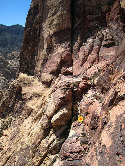 second single rope rap on the Chicken Lips descent (anchor is at the top of the chimney)