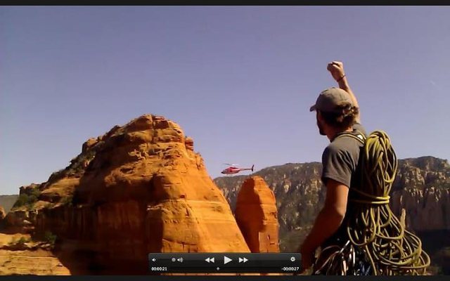 Fly by on the summit