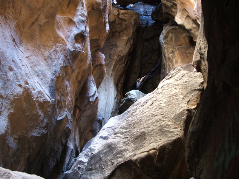 Chasm on North Mountain Hueco Tanks