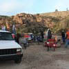 The scouts before climbing. FYI we police the area every time for any garbage including peoples crappy wipes :( and broken glass:( lets all keep this area clean and make sure your fire is out. We came to camp here one time and found a smoking log under a bush!!!