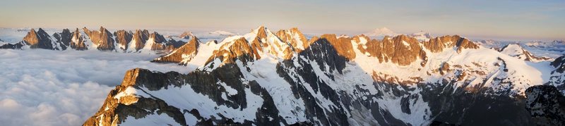 View from Luna peak of the entire traverse.