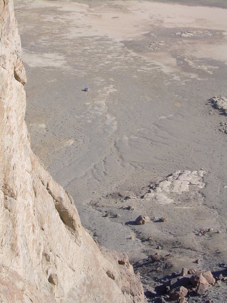 Loooking down from the start of the gully