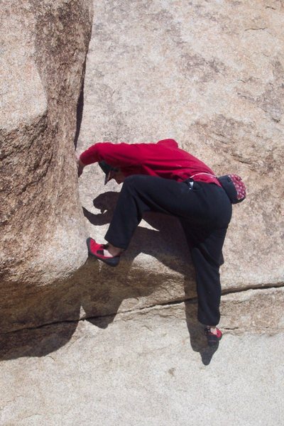 Bouldering The Direct Start To Water Chute.