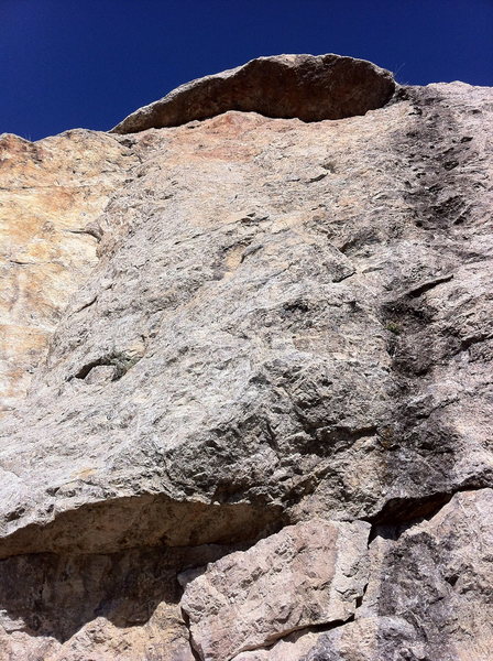 The view of Loose Shingles at the base of the climb