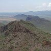 Looking to the north down the last ridges of the Tucson mountains.