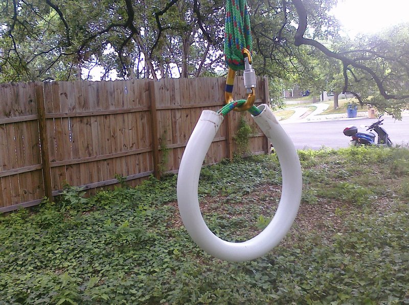 How to hang gymnastics rings in a tree with height adjustable