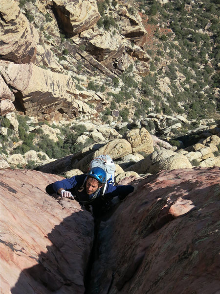 Chris following pitch three.