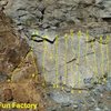 The Fun Factory, Riverside Quarry<br>
<br>
A. Fun Factory (5.7)<br>
B. Planned Obsolescence (5.9)<br>
C. Made to Order (5.8)<br>
D. Structural Flaw (5.9)<br>
E. Mass Production (5.9)<br>
F. Industrial Bliss (5.10a)<br>
G. Worker Bee (5.10a)<br>
H. Manufacturer's Defect (5.10c)  <br>
I. Assembly Line (5.10d)<br>
J. Quality Control (5.10c)<br>
K. Nuts and Bolts (5.10c)<br>
L. Six Sigma Certified (5.10b)<br>
M. Some Assembly Required (5.10c)<br>
N. Union Man (5.11a)