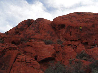 Climber on Red Ball Jets