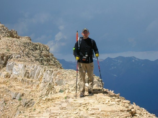 Near the summit of Mt Timpanogos