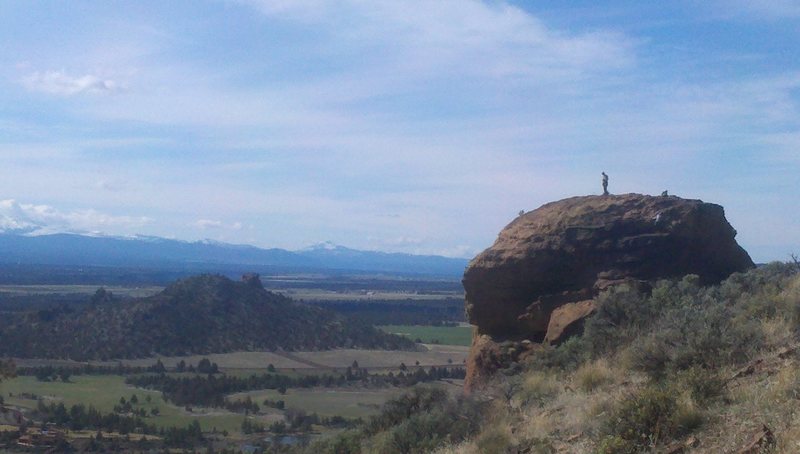 The top of Monkey Face from Misery Ridge