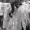 Another historic shot- the amazing mixed climbing at West Elden after a snow-rain-freeze event, late 70s