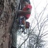 Rawlhide Wall<br>
<br>
Arborcide (5.9+) trad<br>
<br>
Crowders Mountain State Park, North Carolina