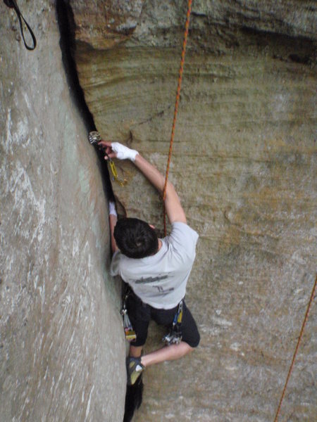 Santiago learning to place gear on Star Bellied Sneeches, Dip Wall, RRG