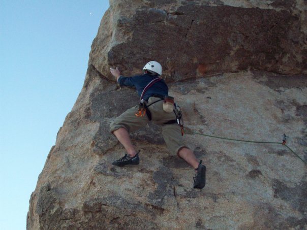 Zach on headstone