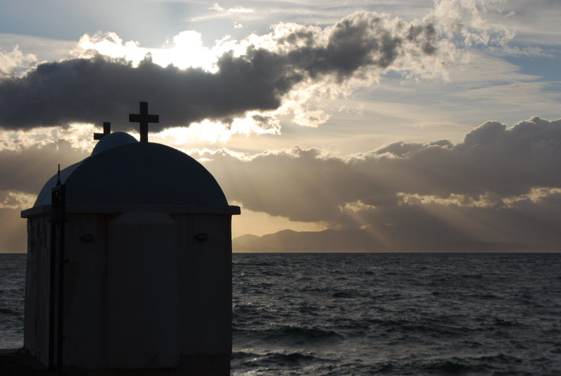 a little chapel on the coast of Greece