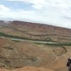 Summit view looking downstream following the Green River. 