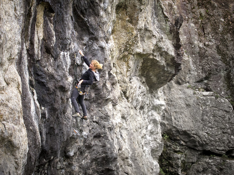 A Quebec'er climbing Black Mamba before driving home. www ...