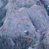 Kind of an overview of the lower, south-side of Cheyenne Canyon.