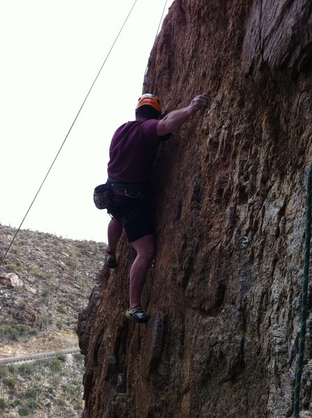 Mike working out the delicate sequence for "Krang"