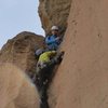 Nearing the top of pitch 2.  Photo by Andy Prahl.