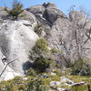 West Buttress with the West Face of the main formation in the background.