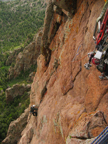 Jason Patton following the great 4th pitch of Little Yellow Jacket