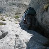 High on the second pitch of Pilier Martin