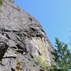 Rattlesnake Rock from below, on the approach trail