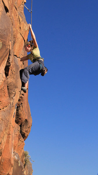 Long moves & high steps <br>
near the bottom of <br>
Humbolt (5.10-)