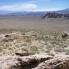 Granite Basin on a May Saturday. A view of the approach from the rock. Everyone must be in Tuolumne today!