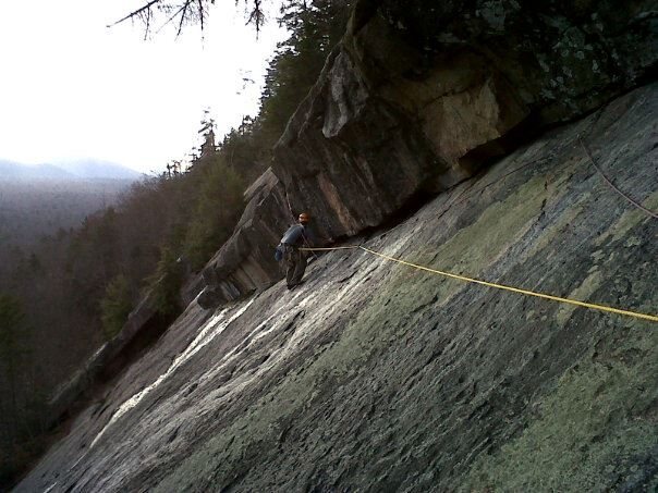 Derek Nabozny on the traverse of the Iron heel