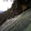 Derek Nabozny on the traverse of the Iron heel