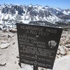 signage at Kearsarge Pass