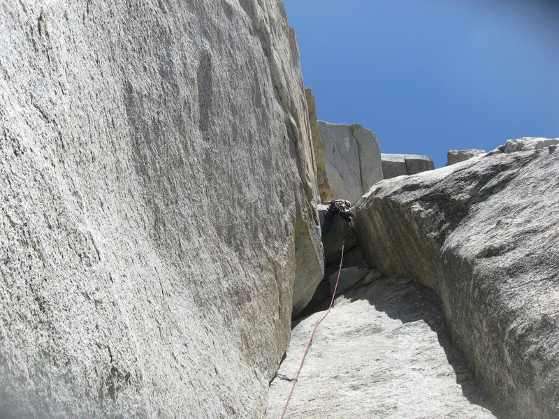 Nathan Fitzhugh going over the 3rd pitch roof.