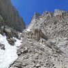 Mountaineers Route descent (barely any snow left in May!)