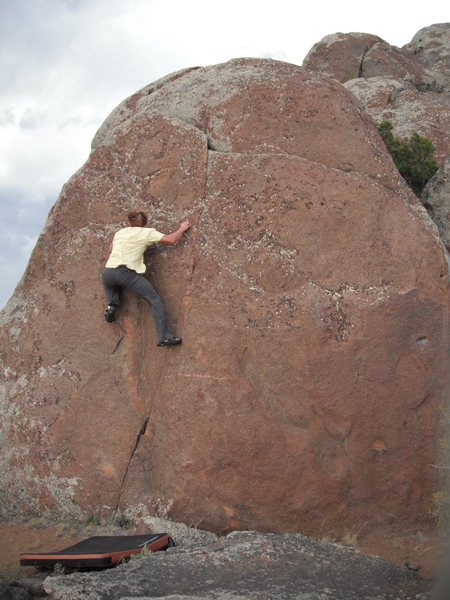 Mark on an unknown climb in The Galaxy