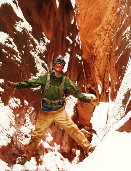 Blue John Canyon is a snow storm