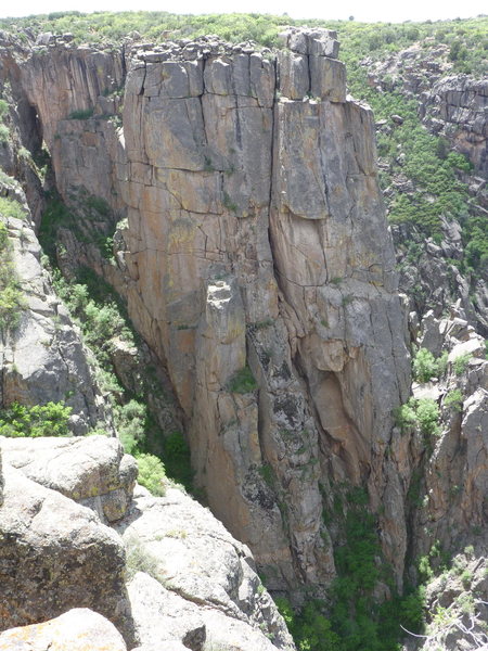 Alimony Wall with descent gully.