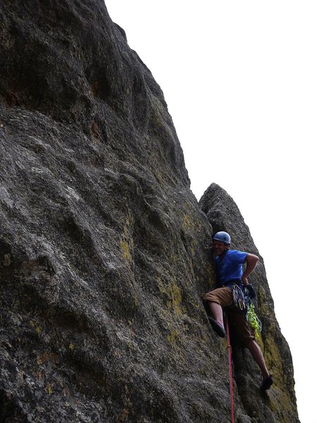 Jay leading the short second pitch.